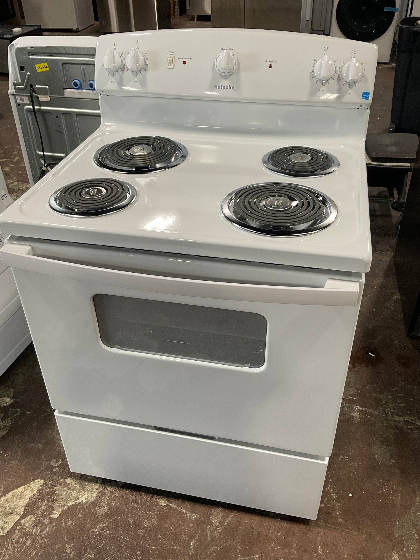 Front view, oven-door closed