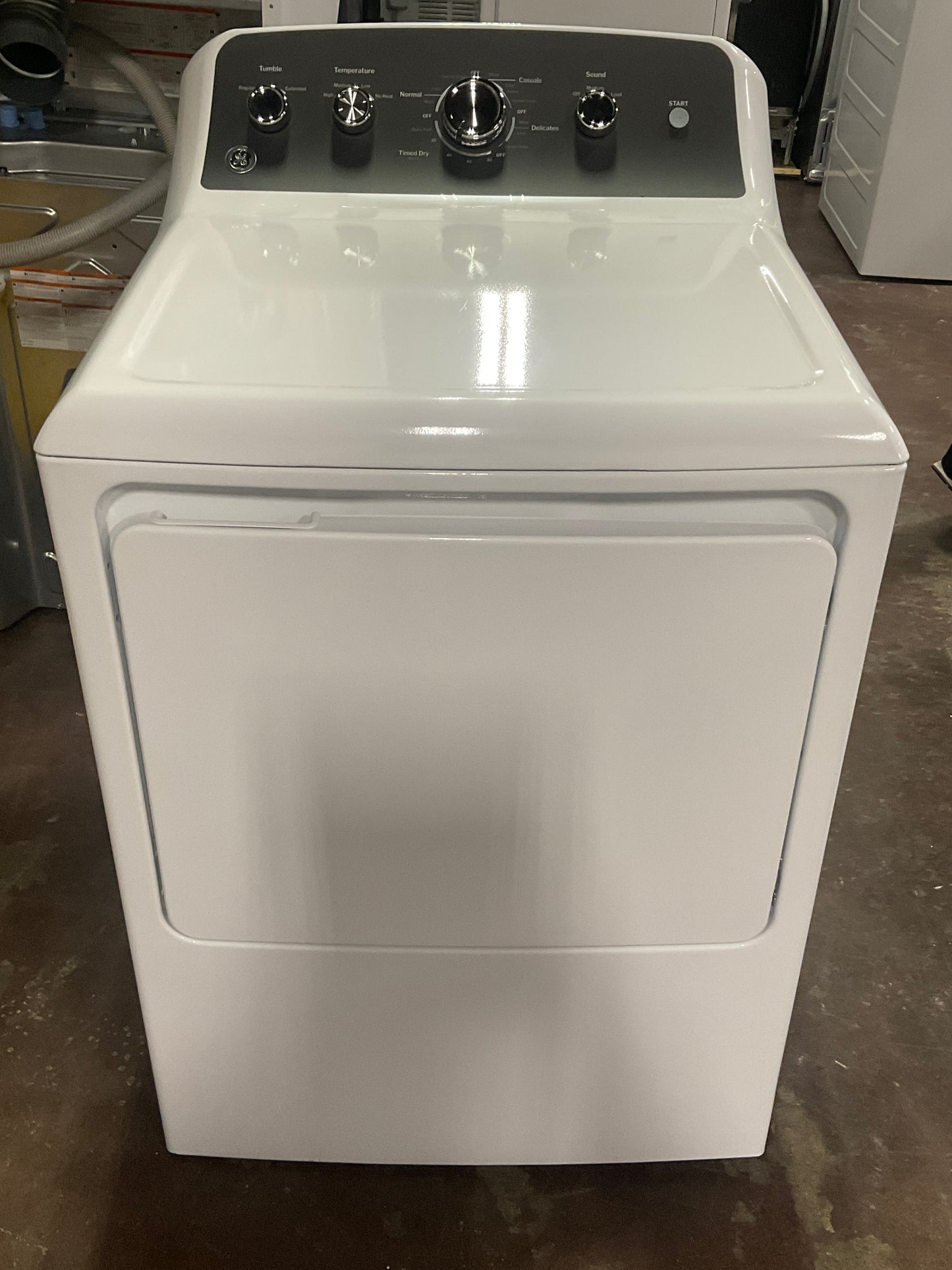 Front view, door closed