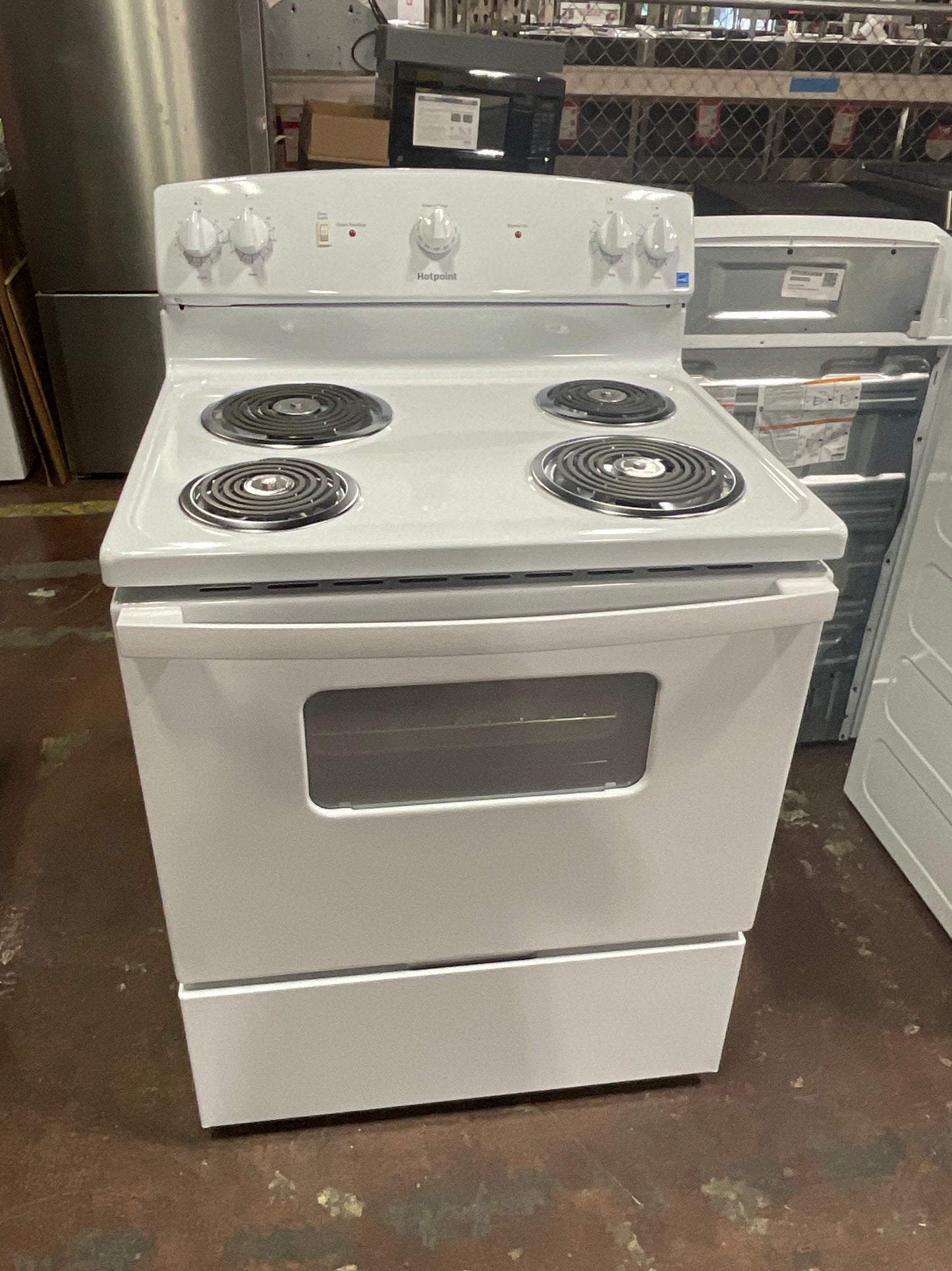 Front view, oven-door closed