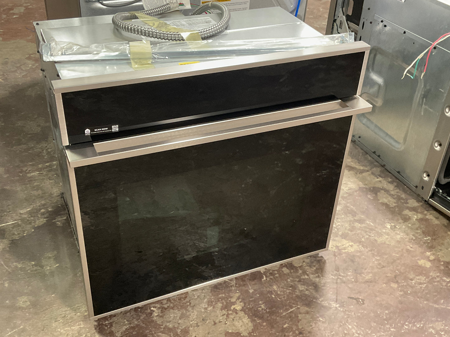 Front view, door closed