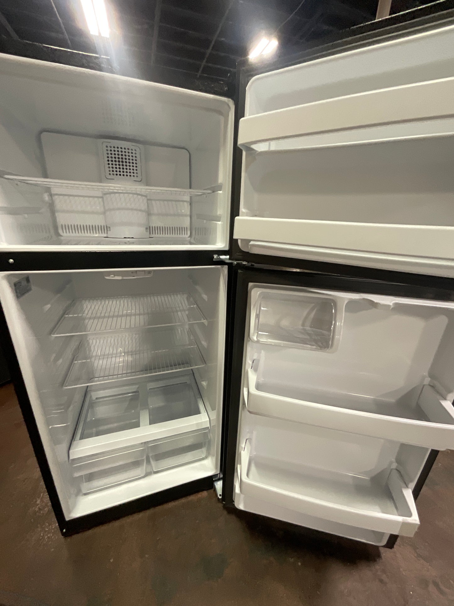 Front view, door open