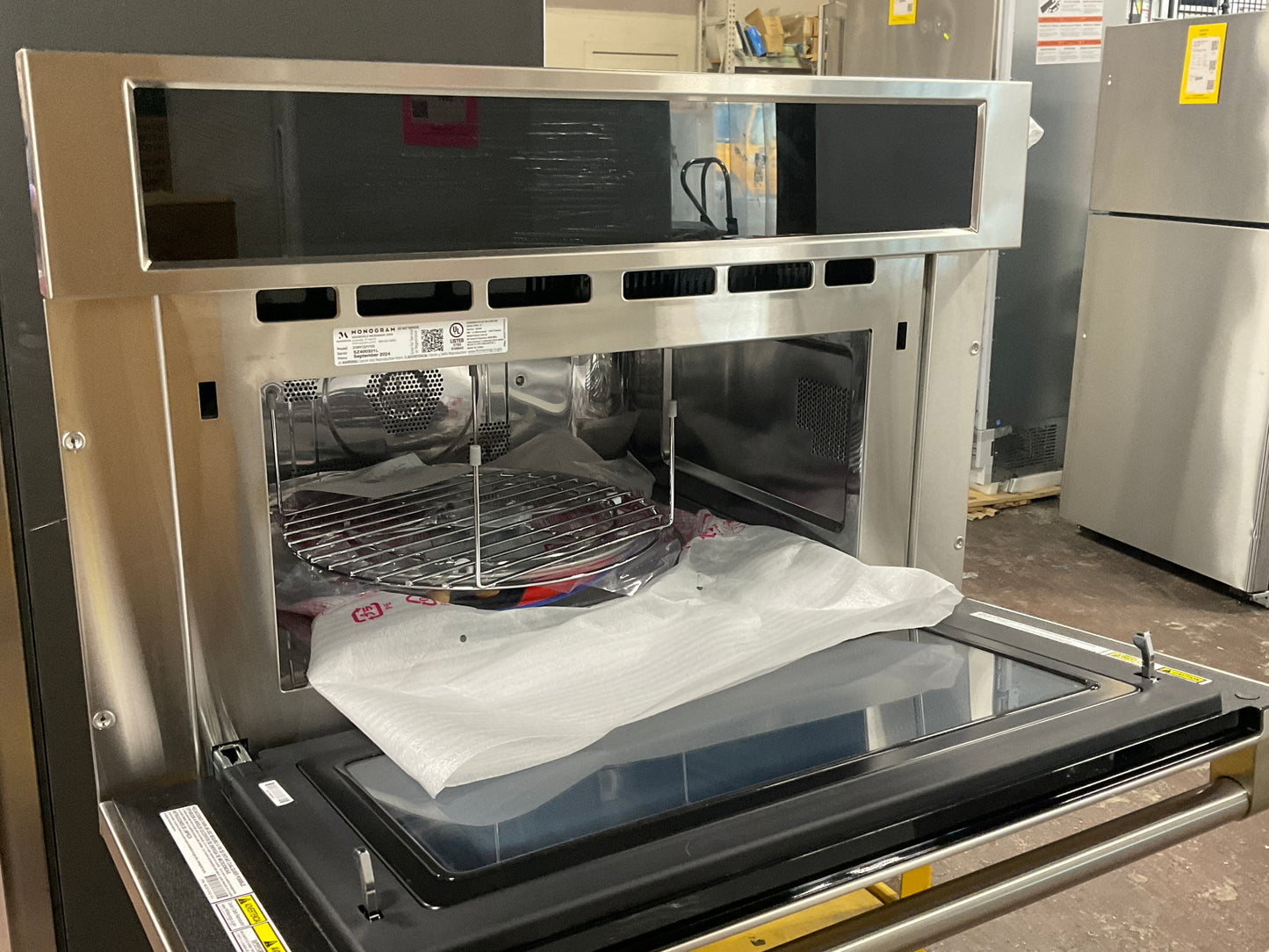 Front view, door open