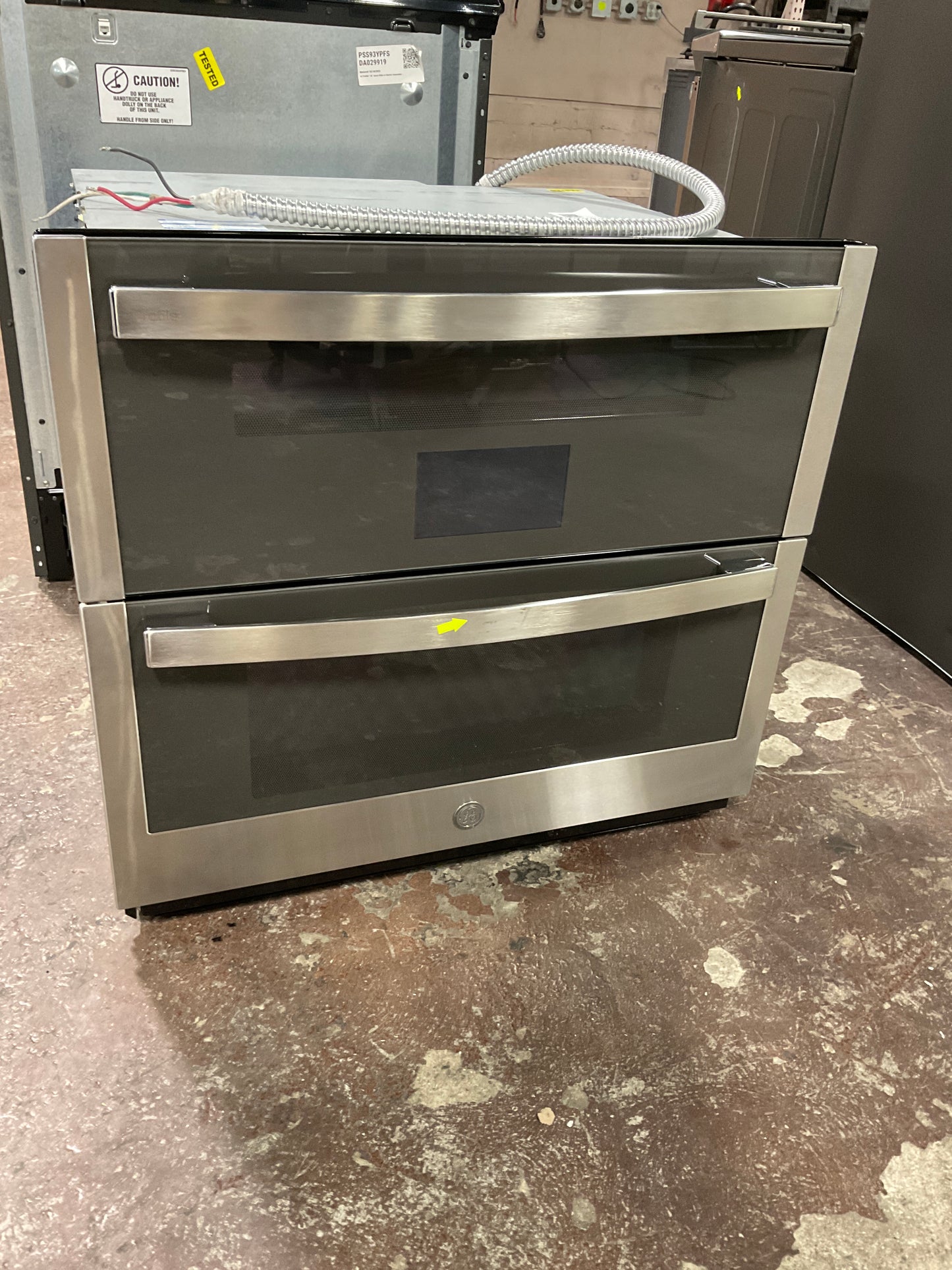 Front view, door closed