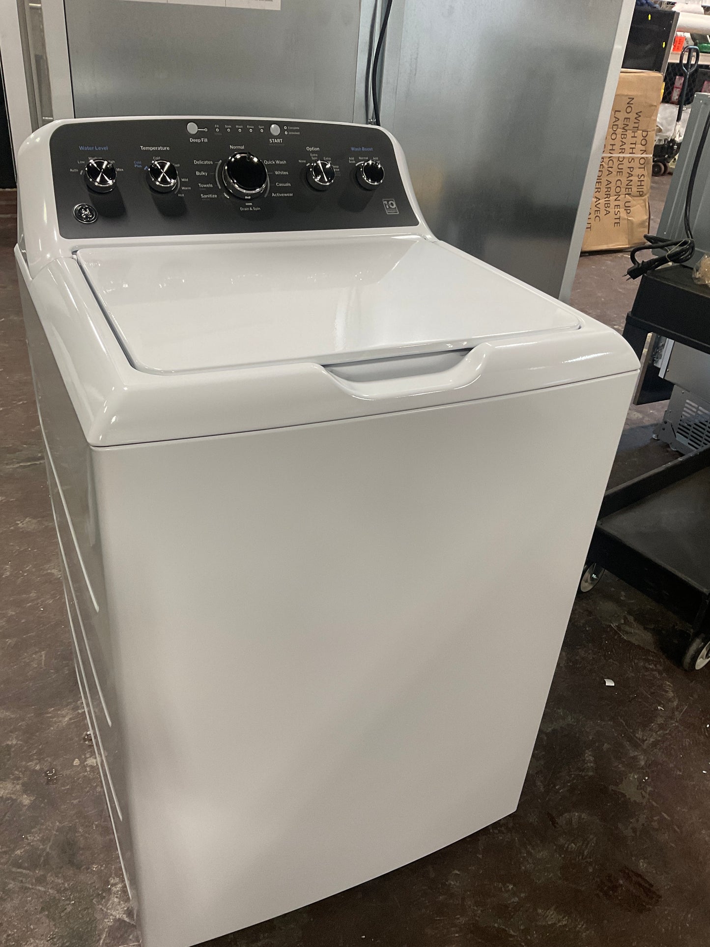 Front view, door closed