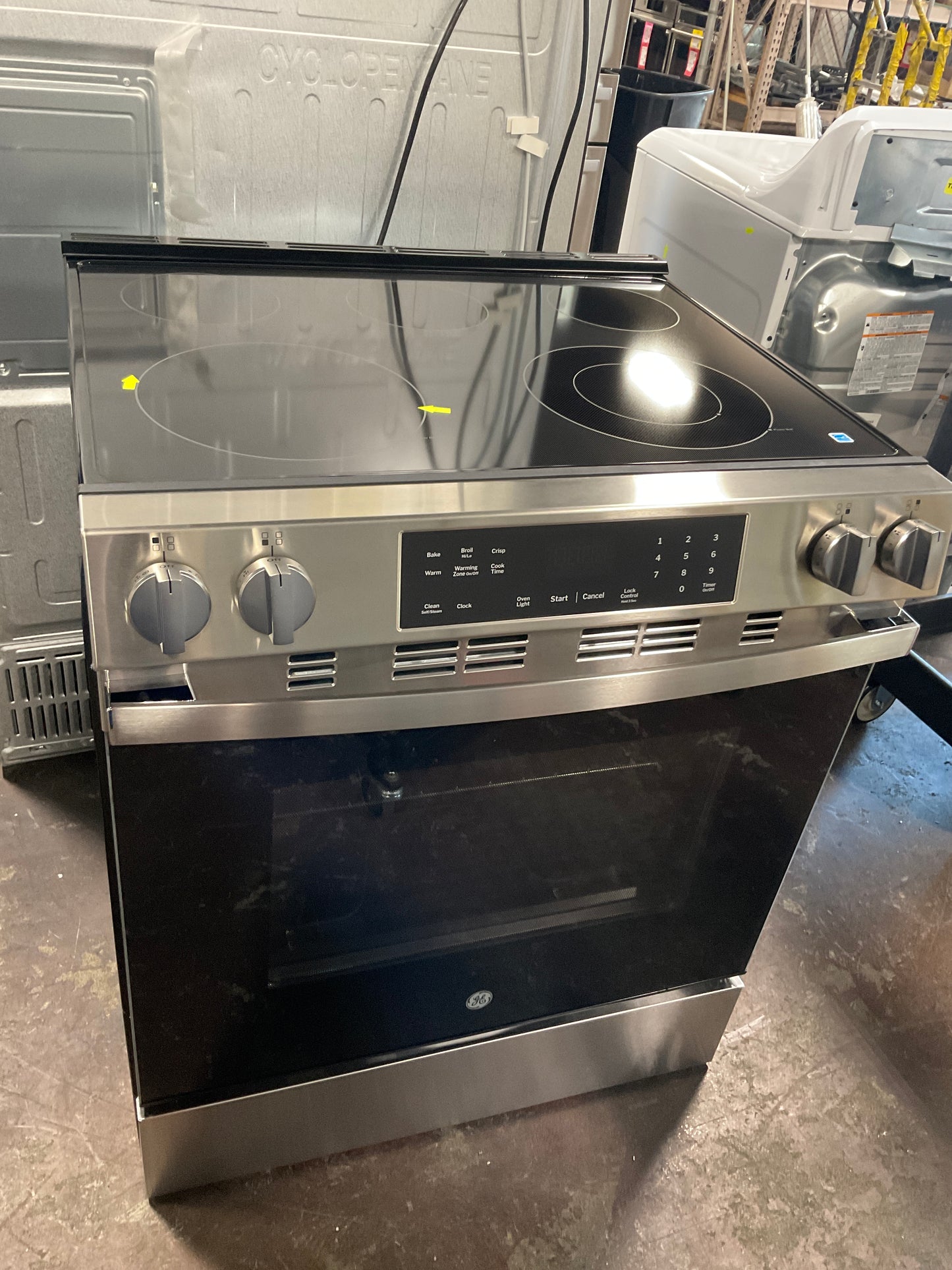 Front view, oven-door closed