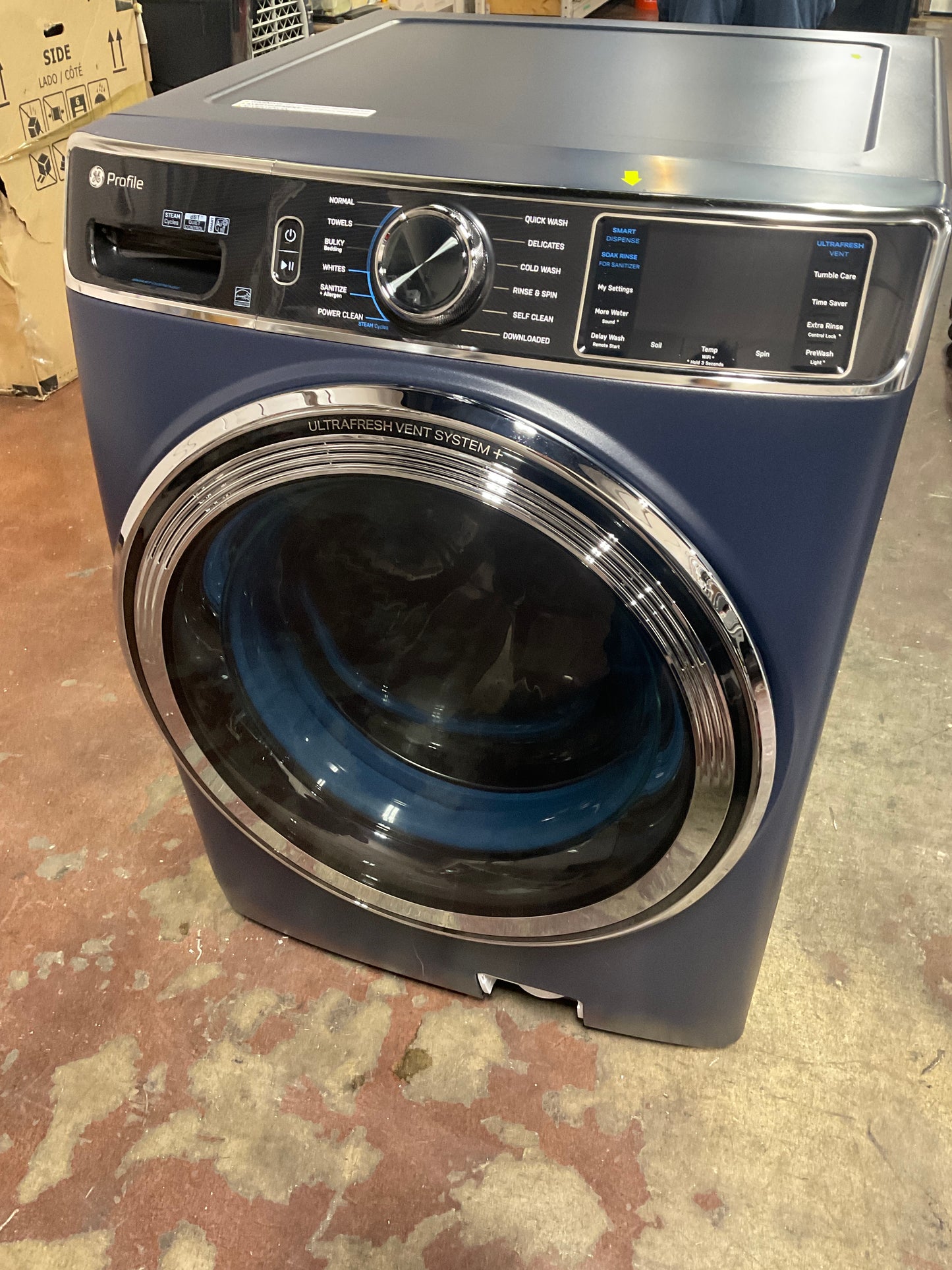 Front view, door closed