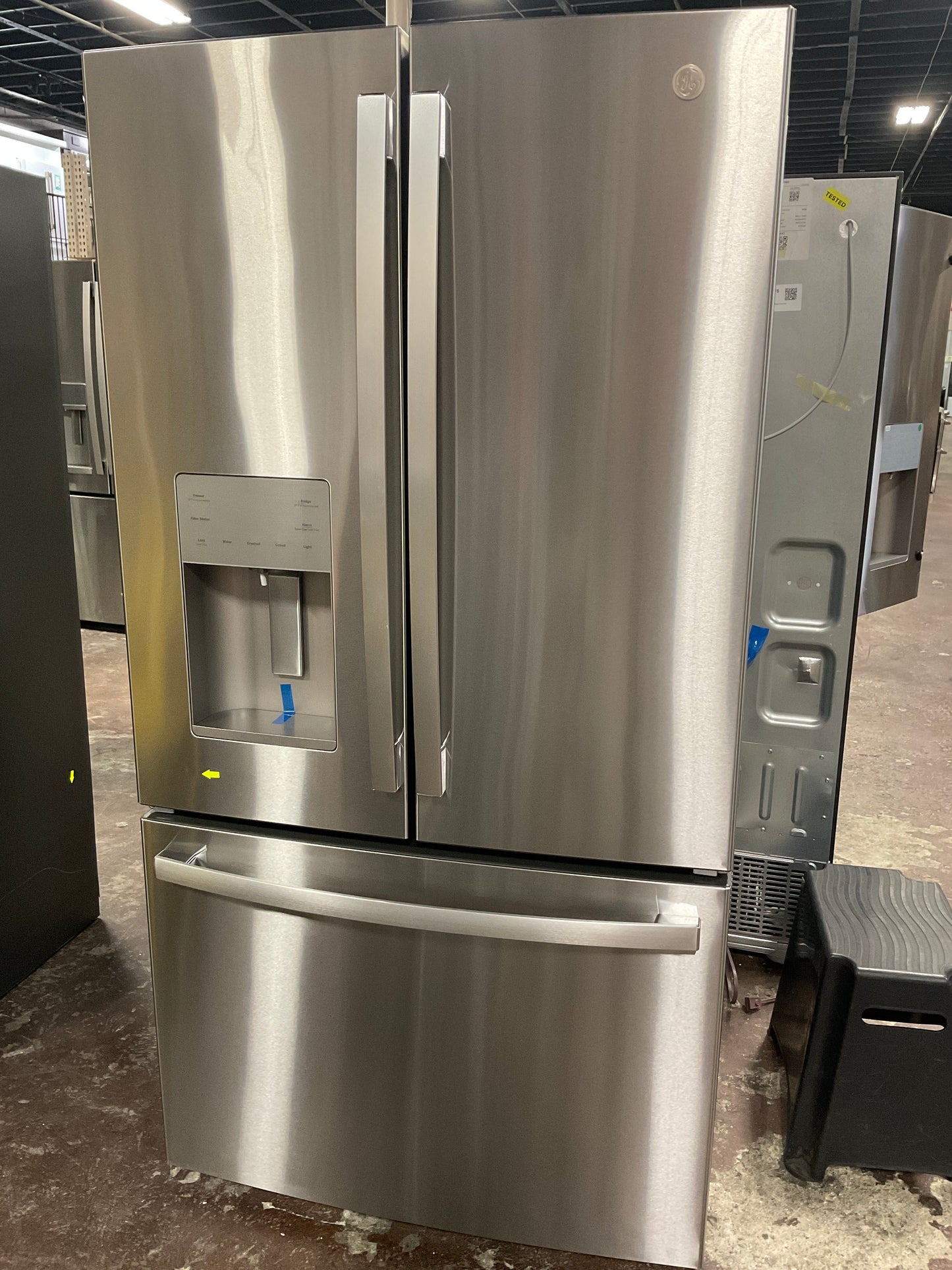 Front view, door closed