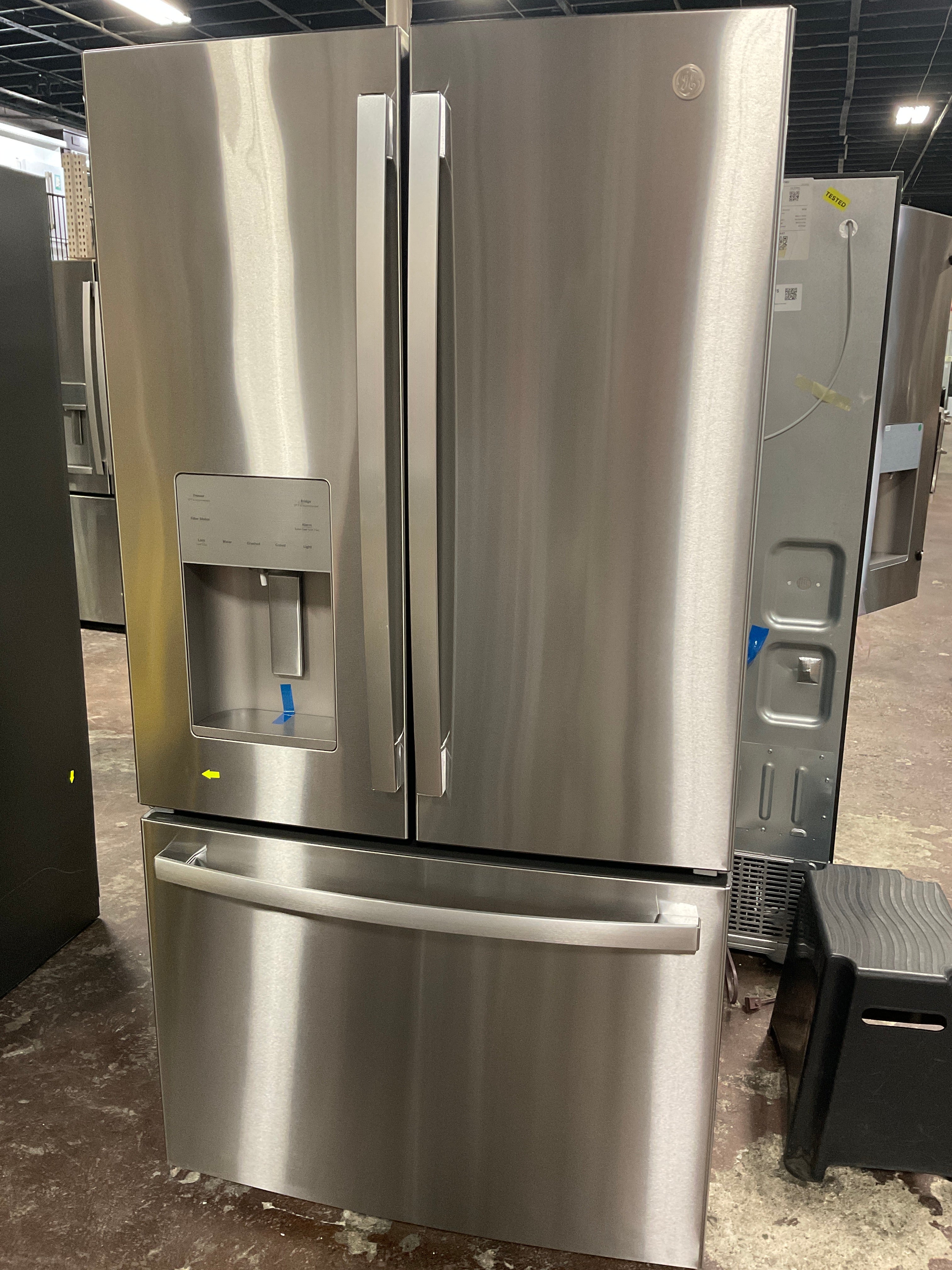 Front view, door closed