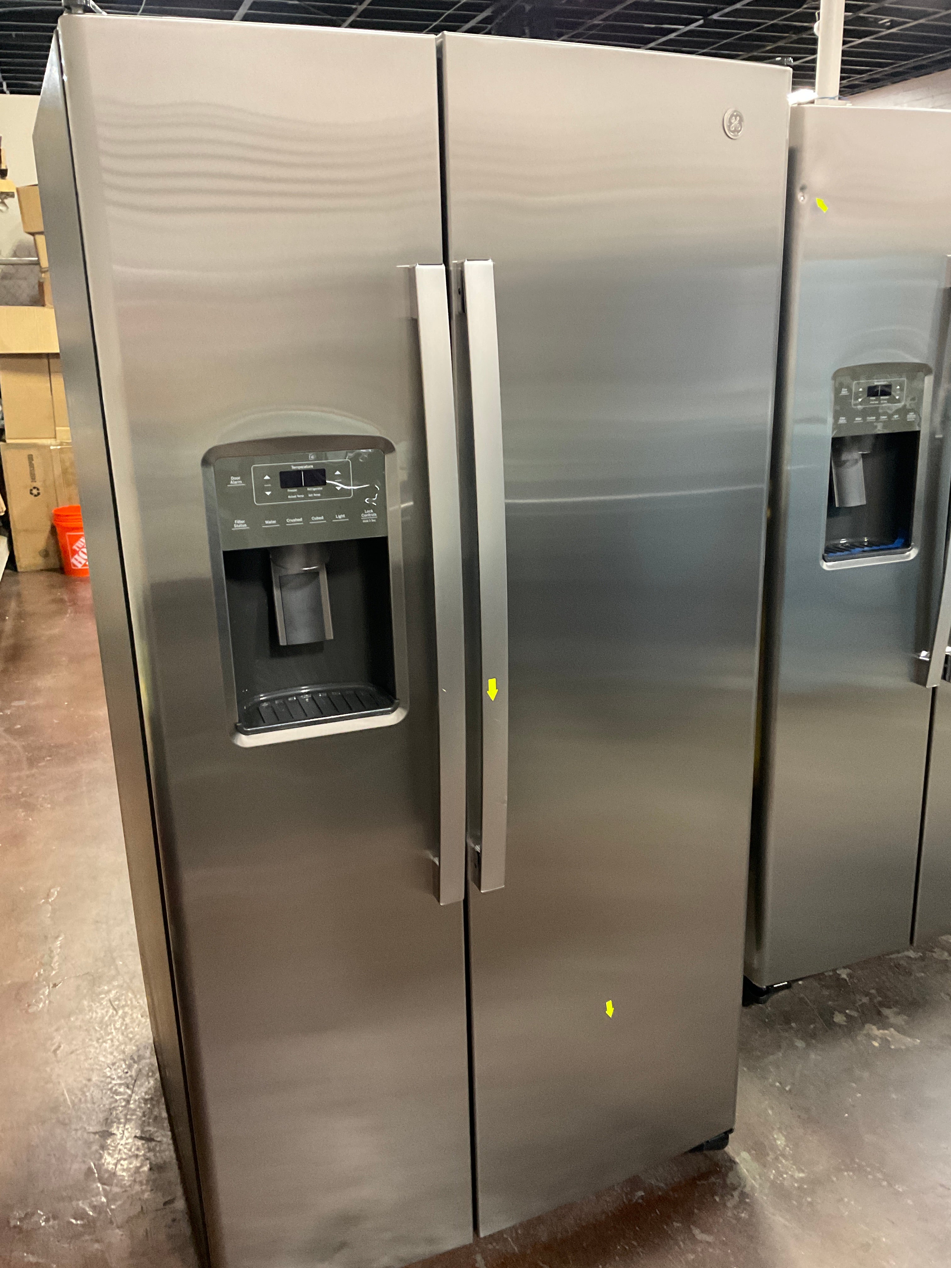 Front view, door closed