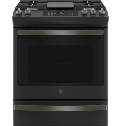 Range of model JGS760FPDS. Image # 7: GE® 30" Slide-In Front-Control Convection Gas Range with No Preheat Air Fry