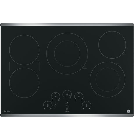 Cooktop of model PP9030SJSS. Image # 4: GE Profile™ 30" Built-In Touch Control Electric Cooktop