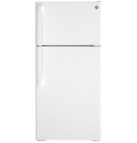 Refrigerator of model GTS16DTNRWW. Image # 1: GE® 15.6 Cu. Ft. Top-Freezer Refrigerator