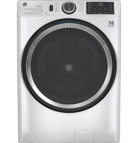 Washer of model GFW550SSNWW. Image # 1: GE® 4.8 cu. ft. Capacity Smart Front Load ENERGY STAR® Washer with UltraFresh Vent System with OdorBlock™ and Sanitize w/Oxi