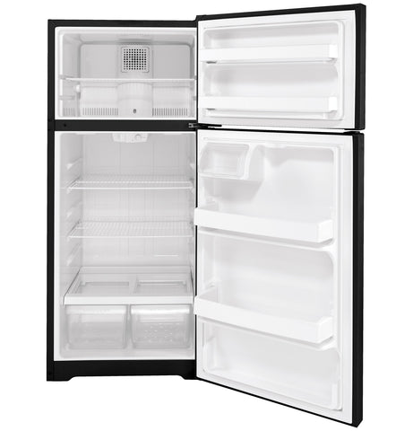 Refrigerator of model GTS17DTNRBB. Image # 2: GE® 16.6 Cu. Ft. Top-Freezer Refrigerator