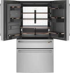 Refrigerator of model CXE22DP2PS1. Image # 8: GE Café™ ENERGY STAR® 22.3 Cu. Ft. Smart Counter-Depth 4-Door French-Door Refrigerator