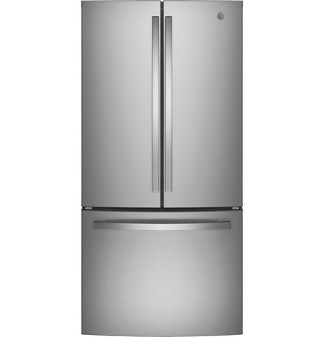 Refrigerator of model GWE19JYLFS. Image # 1: GE® ENERGY STAR® 18.6 Cu. Ft. Counter-Depth French-Door Refrigerator