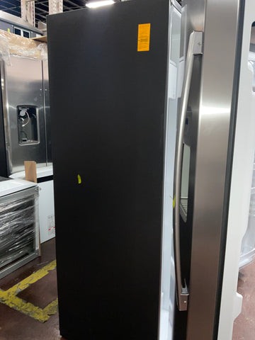 Refrigerator of model GZS22IYNFS. Image # 4: GE® 21.8 Cu. Ft. Counter-Depth Fingerprint Resistant Side-By-Side Refrigerator