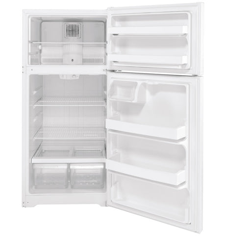 Refrigerator of model GTS16DTNRWW. Image # 2: GE® 15.6 Cu. Ft. Top-Freezer Refrigerator