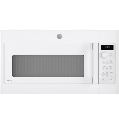 Microwave Oven of model PVM9179DRWW. Image # 1: GE Profile™ 1.7 Cu. Ft. Convection Over-the-Range Microwave Oven