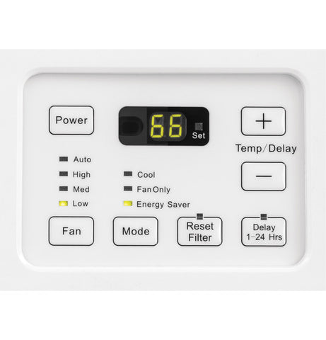 Room Air Conditioner of model AEG08LZ. Image # 2: GE® 8000 BTU WiFi Smart 115 Volt Electronic Room Air Conditioner