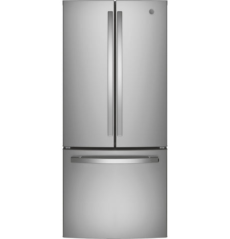 Refrigerator of model GNE21FYKFS. Image # 1: GE® ENERGY STAR® 20.8 Cu. Ft. French-Door Refrigerator