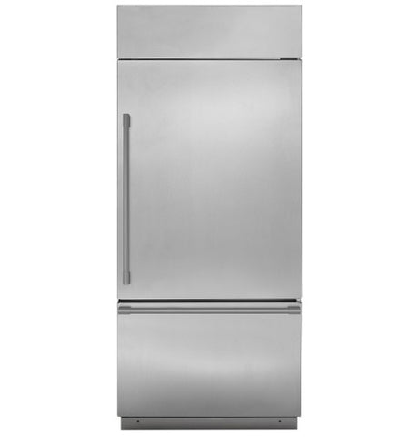 Refrigerator of model ZICS360NVRH. Image # 1: GE Monogram 36" Built-In Bottom-Freezer Refrigerator