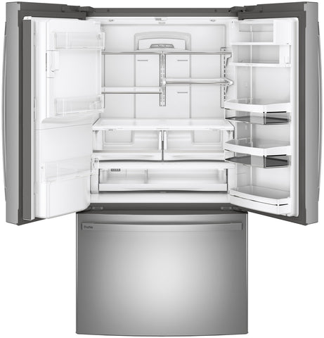 Refrigerator of model PFE28KYNFS. Image # 6: GE Profile™ Series ENERGY STAR® 27.7 Cu. Ft. Fingerprint Resistant French-Door Refrigerator with Hands-Free AutoFill
