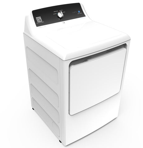 Dryer of model VTD52GASRWB. Image # 1: GE 7.4 cu. ft. Capacity aluminized alloy drum Commercial Gas Dryer with Sensor Dry