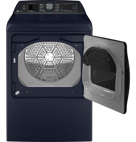 Dryer of model PTD90EBPTRS. Image # 2: GE Profile™ 7.3 cu. ft. Capacity Smart Electric Dryer with Fabric Refresh