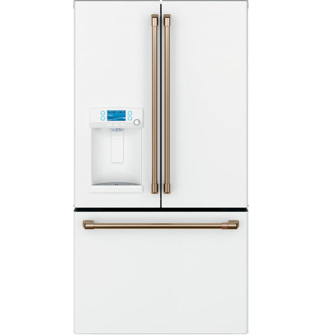 Refrigerator of model CYE22TP4MW2. Image # 1: GE Café™ ENERGY STAR® 22.1 Cu. Ft. Smart Counter-Depth French-Door Refrigerator with Hot Water Dispenser