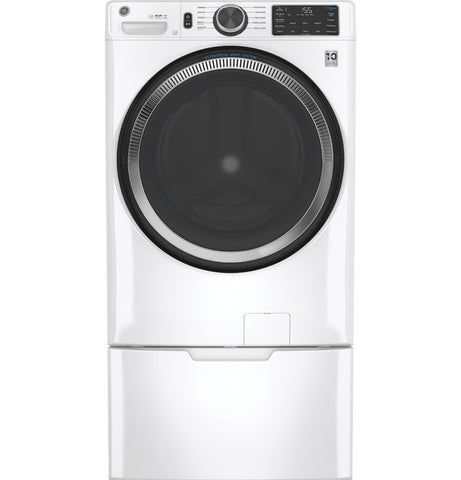 Washer of model GFW550SSNWW. Image # 2: GE® 4.8 cu. ft. Capacity Smart Front Load ENERGY STAR® Washer with UltraFresh Vent System with OdorBlock™ and Sanitize w/Oxi