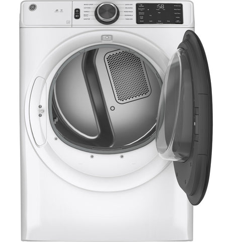 Dryer of model GFV55ESSNWW. Image # 2: GE® Long Vent 7.8 cu. ft. Capacity Smart Electric Dryer with Sanitize Cycle