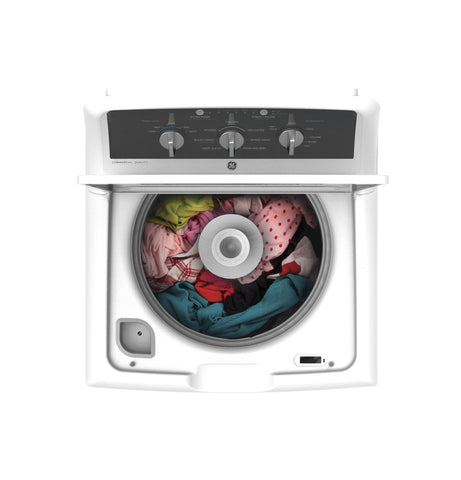Washer of model GTW525ACPWB. Image # 3: GE® 4.2 cu. ft. Capacity Washer with Stainless Steel Basket