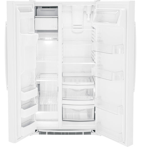 Refrigerator of model GSS25GGPWW. Image # 2: GE® 25.3 Cu. Ft. Side-By-Side Refrigerator