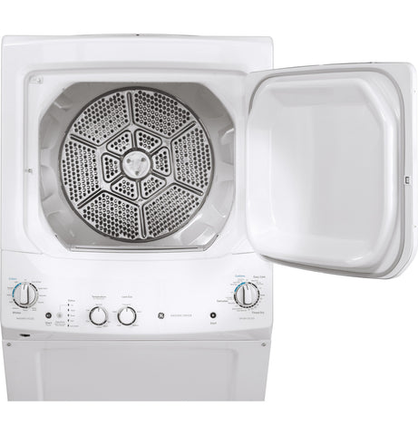 Dryer of model GUD27ESSMWW. Image # 5: GE Unitized Spacemaker® 3.8 cu. ft. Capacity Washer with Stainless Steel Basket and 5.9 cu. ft. Capacity Electric Dryer