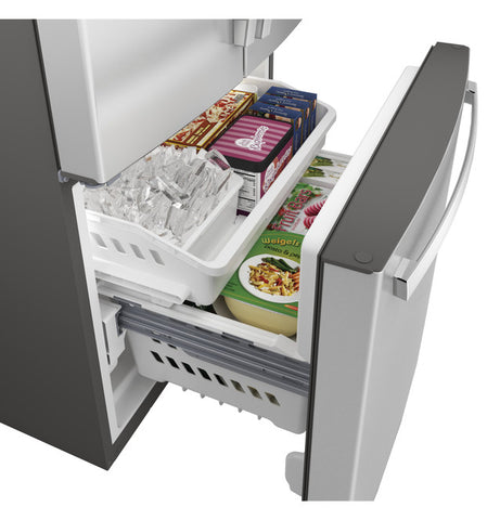 Refrigerator of model GNE25JYKFS. Image # 6: GE® ENERGY STAR® 24.7 Cu. Ft. French-Door Refrigerator