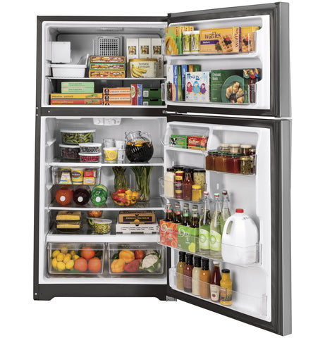 Refrigerator of model GIE22JSNRSS. Image # 19: GE® ENERGY STAR® 21.9 Cu. Ft. Top-Freezer Refrigerator