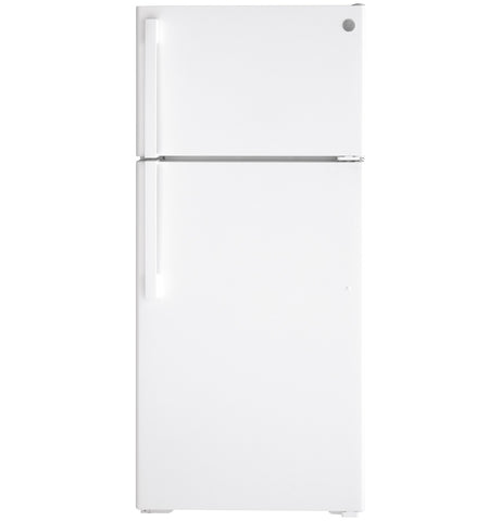 Refrigerator of model GTS17DTNRWW. Image # 1: GE® 16.6 Cu. Ft. Top-Freezer Refrigerator