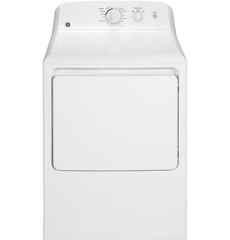 Dryer of model GTX22EASKWW. Image # 1: GE® 6.2 cu. ft. capacity aluminized alloy drum electric dryer