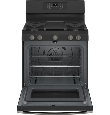 Range of model JGB735FPDS. Image # 2: GE® 30" Free-Standing Gas Convection Range with No Preheat Air Fry