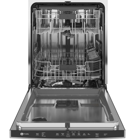 Dishwasher of model PDP715SYNFS. Image # 2: GE Profile™ Fingerprint Resistant Top Control with Stainless Steel Interior Dishwasher with Sanitize Cycle & Dry Boost with Fan Assist