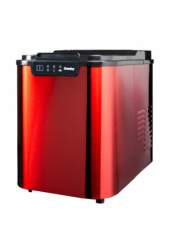 Freezer of model DIM2500RDB. Image # 2: Danby 25 lbs. Countertop Ice Maker in Red