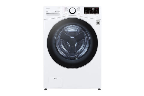 Washer of model WM3600HWA. Image # 1: LG 4.5 cu. ft. Ultra Large Capacity Smart wi-fi Enabled Front Load Washer with Built-In Intelligence & Steam Technology