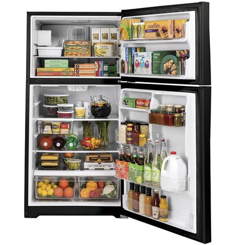 Refrigerator of model GIE22JTNRBB. Image # 3: GE® ENERGY STAR® 21.9 Cu. Ft. Top-Freezer Refrigerator