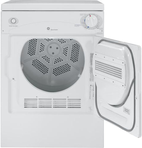 Dryer of model DSKP333ECWW. Image # 2: GE Spacemaker® 120V 3.6 cu. ft. Capacity Portable Electric Dryer