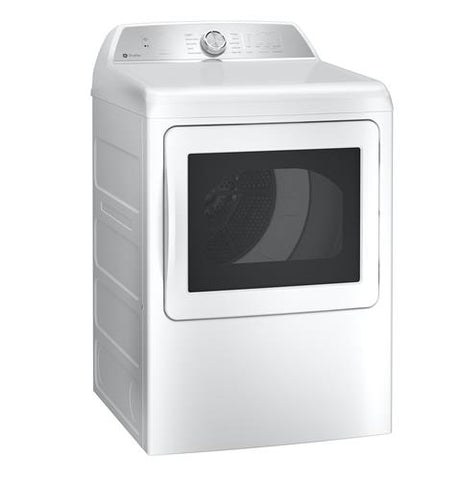 Dryer of model PTD60EBSRWS. Image # 5: GE Profile™ 7.4 cu. ft. Capacity aluminized alloy drum Electric Dryer with Sanitize Cycle and Sensor Dry