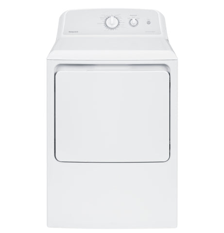 Dryer of model HTX24GASKWS. Image # 7: GE Hotpoint® 6.2 cu. ft. Capacity aluminized alloy Gas Dryer