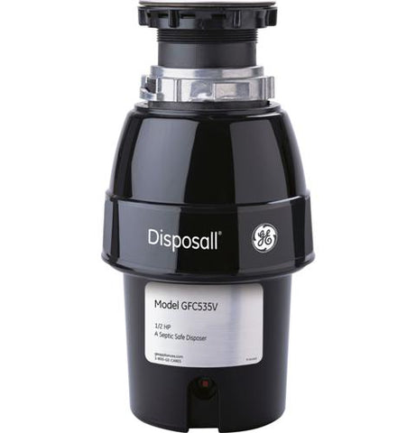 Disposer of model GFC535V. Image # 1: GE® 1/2 HP Continuous Feed Garbage Disposer Corded