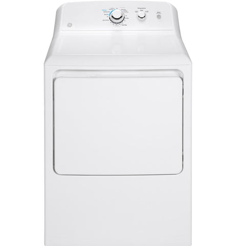 Dryer of model GTD33GASKWW. Image # 1: GE® 7.2 cu. ft. Capacity aluminized alloy drum Gas Dryer
