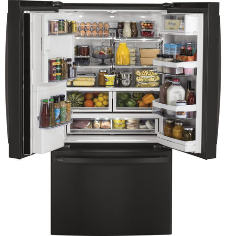 Refrigerator of model PYE22KBLTS. Image # 14: GE Profile™ Series ENERGY STAR® 22.1 Cu. Ft. Counter-Depth French-Door Refrigerator with Hands-Free AutoFill